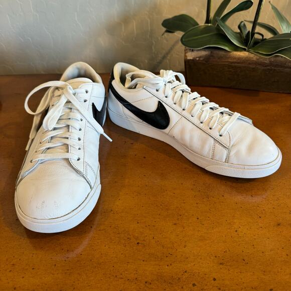 Nike Women’s Blazer Low Leather Sneakers White/Black Croc – Size 10 - Picture 8 of 8